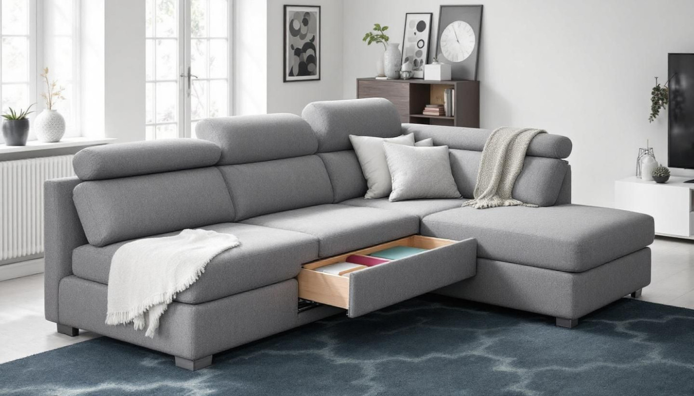 Comment choisir un sofa d'angle idéal pour petits espaces lumineux ?